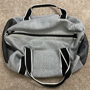 Victoria’s Secret Grey Fleece Sport Bag